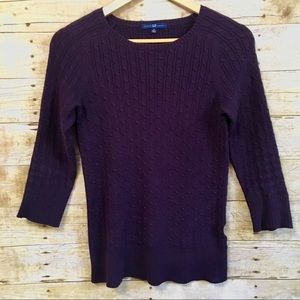 GAP purple crewneck sweater